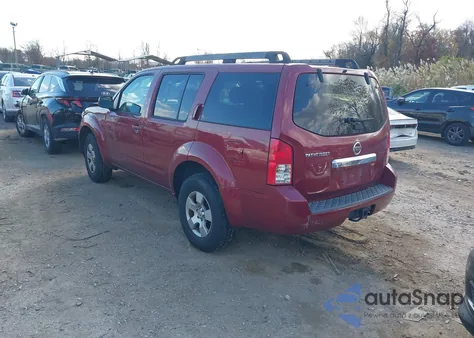 2008 Nissan Pathfinder S z USA, uszkodzony, nr VIN 5N1AR18U48C632948